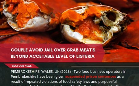 Couple avoid jail over crab meat's beyond accetable level of listeria