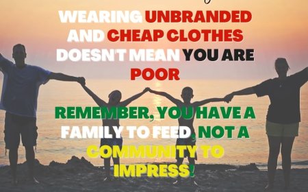 WEARING UNBRANDED AND CHEAP CLOTHES