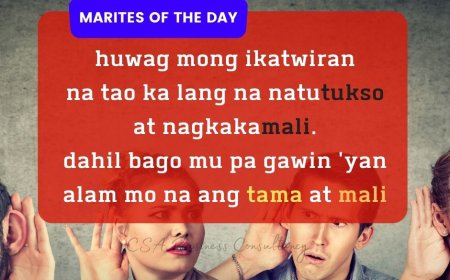 HUWAG MONG IKATWIRAN NA TAO KA LANG