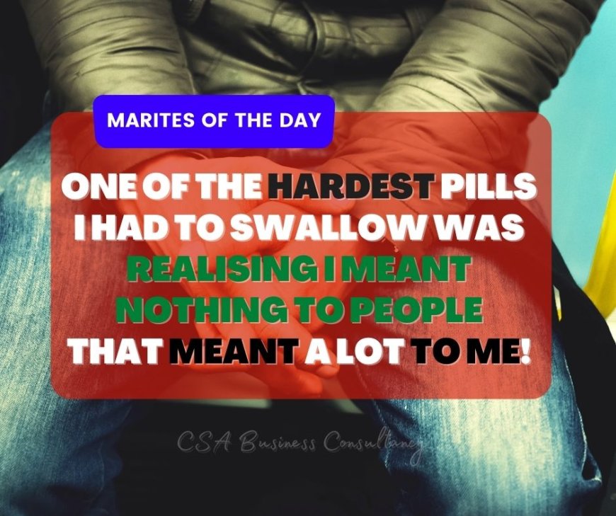 ONE OF THE HARDEST PILLS I HAD TO SWALLOW